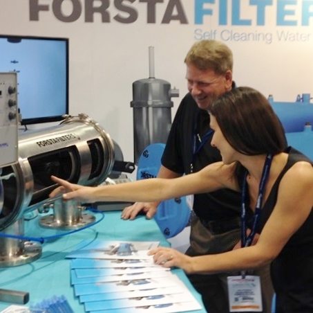 Trade Show Booth Demo Self-Cleaning Filter
