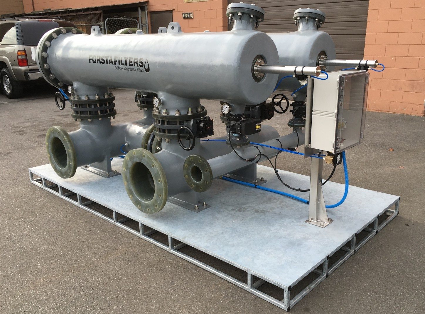 FRP Self-Cleaning Filter Seawater Skid