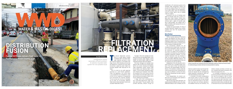 Forsta Filters in Water & Waste Digest