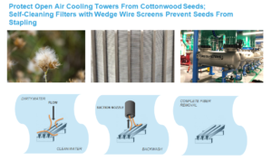 Cottonwood Seed Removal for Cooling Towers